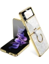 Wholesale Tech-Protect Mood Ring Samsung Galaxy Z Flip 4 White/Gold - THP1269WHTGLD - {ean13} - Hurt