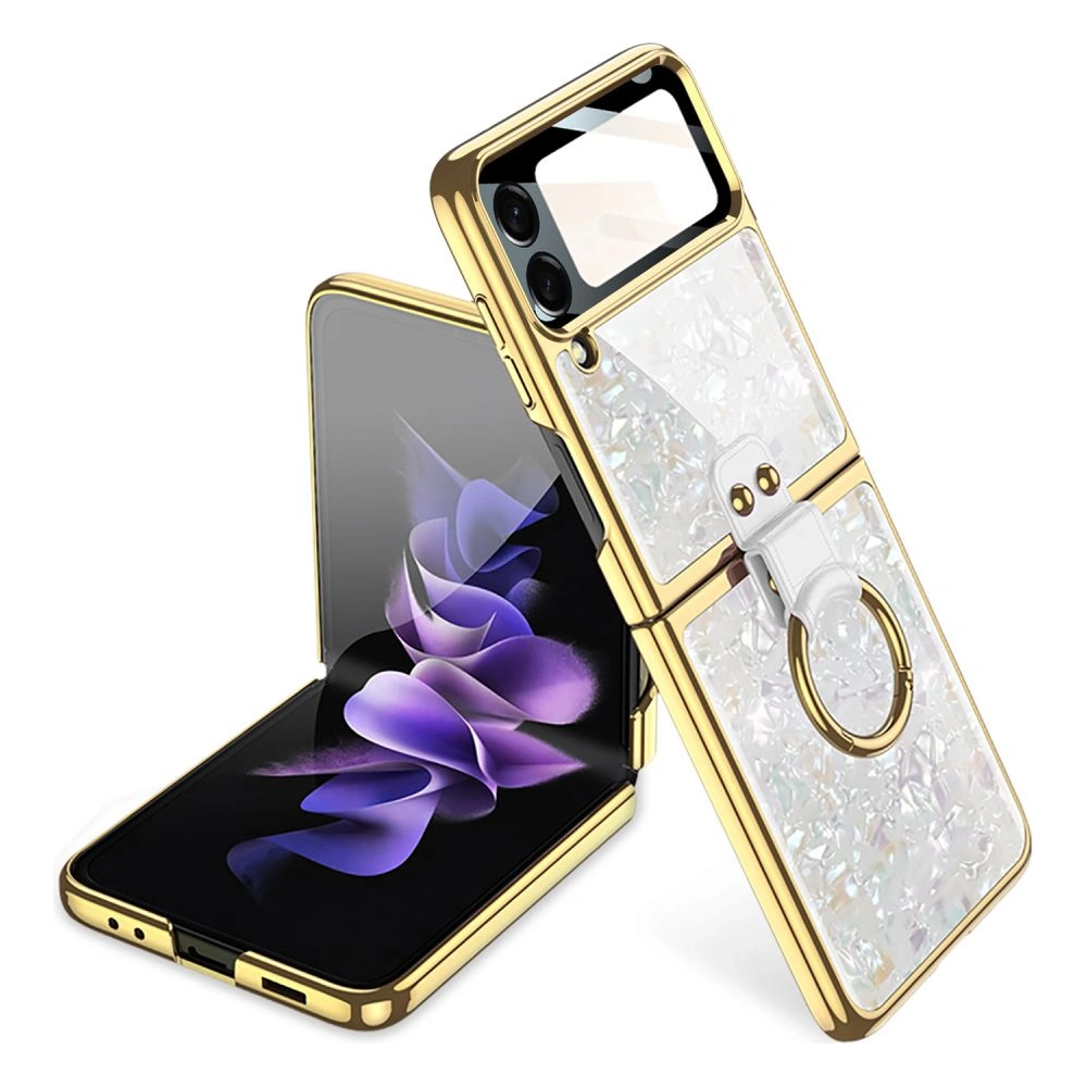Hurtownia GSM - Etui Tech-Protect Mood Ring Samsung Galaxy Z Flip 4 White/Gold - THP1269WHTGLD - {ean13} - Hurt