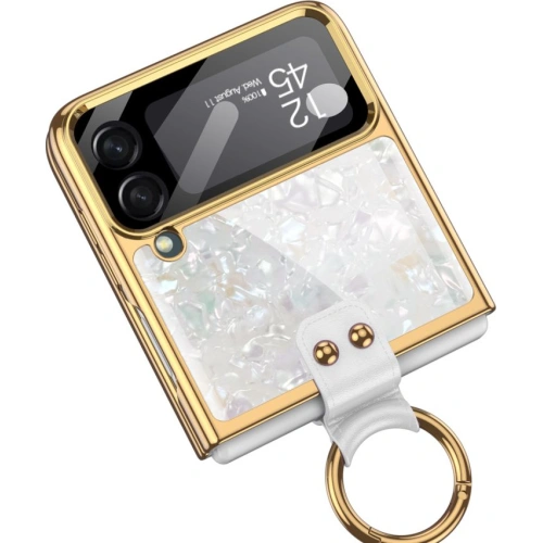 Etui Tech-Protect Mood Ring Samsung Galaxy Z Flip 4 White/Gold