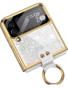 Wholesale Tech-Protect Mood Ring Samsung Galaxy Z Flip 4 White/Gold - THP1269WHTGLD - {ean13} - Hurt