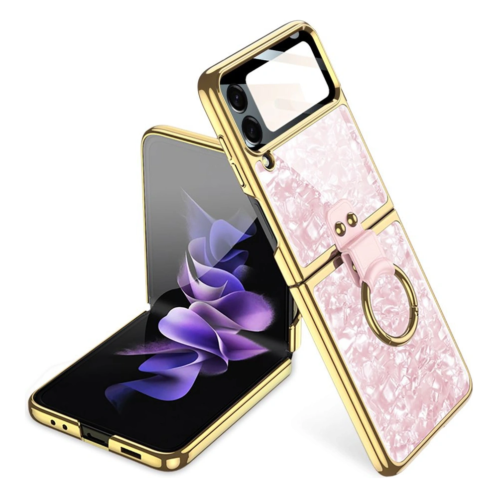 Wholesale Tech-Protect Mood Ring Samsung Galaxy Z Flip 4 Pink/Gold - THP1270PNKGLD - {ean13} - Hurt