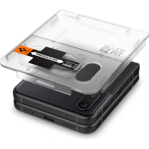 Wholesale Spigen GLAS.tR ez Fit + Hinge Film Samsung Galaxy Z Flip 4 Black [2 PACK] - SPN2309BLK - {ean13} - Hurt