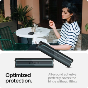 Wholesale Spigen GLAS.tR ez Fit + Hinge Film Samsung Galaxy Z Flip 4 Black [2 PACK] - SPN2309BLK - {ean13} - Hurt