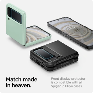 Wholesale Spigen GLAS.tR ez Fit + Hinge Film Samsung Galaxy Z Flip 4 Black [2 PACK] - SPN2309BLK - {ean13} - Hurt