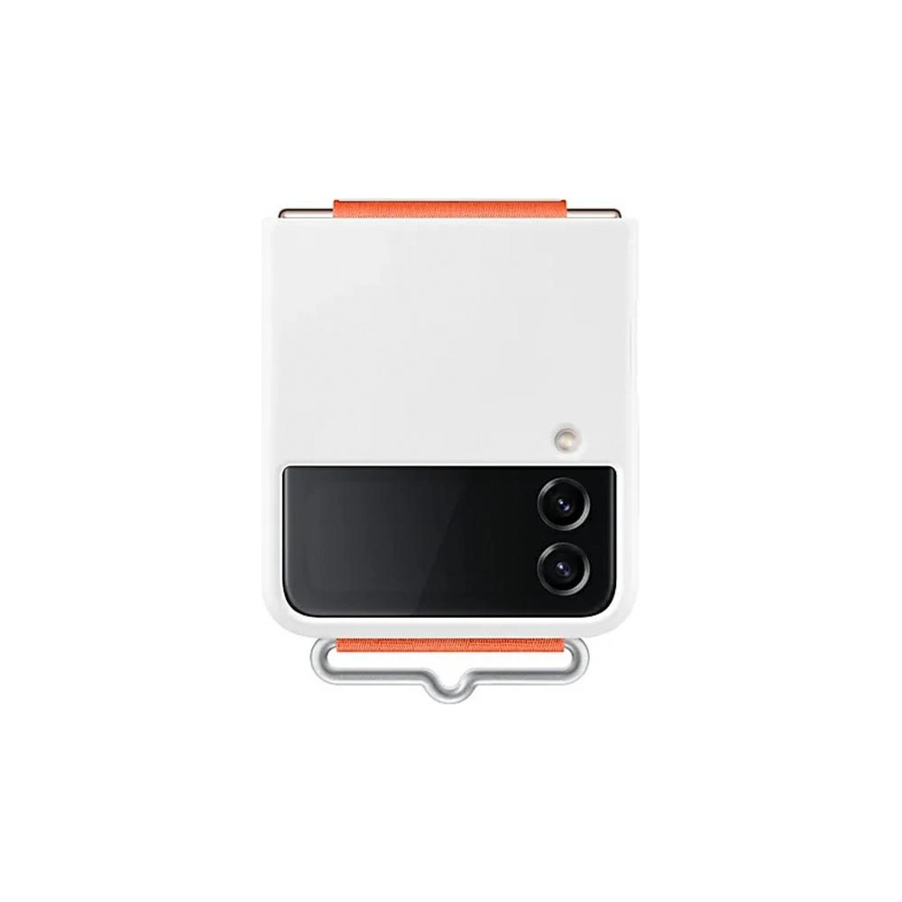 Wholesale Samsung Galaxy Z Flip 4 EF-GF721TWEGWW white Silicone Cover Strap - SMG737WHT - {ean13} - Hurt