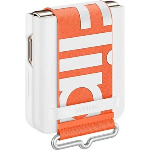 Etui Samsung Galaxy Z Flip 4 EF-GF721TWEGWW biały/white Silicone Cover Strap