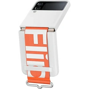 Wholesale Samsung Galaxy Z Flip 4 EF-GF721TWEGWW white Silicone Cover Strap - SMG737WHT - {ean13} - Hurt