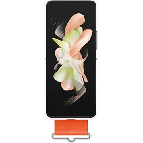 Etui Samsung Galaxy Z Flip 4 EF-GF721TWEGWW biały/white Silicone Cover Strap