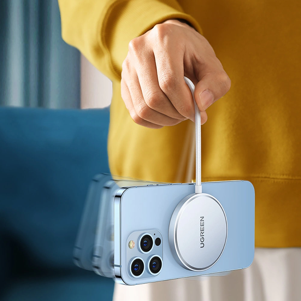 Hurtownia GSM - Bezdrátová nabíječka UGREEN CD284 15W MagSafe stříbrná - UGR1372SLV - {ean13} - Hurt