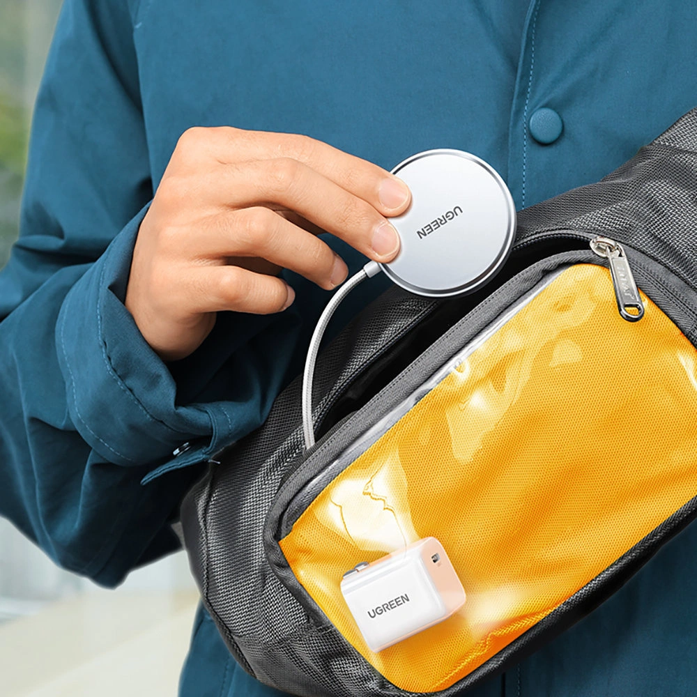Hurtownia GSM - Bezdrátová nabíječka UGREEN CD284 15W MagSafe stříbrná - UGR1372SLV - {ean13} - Hurt