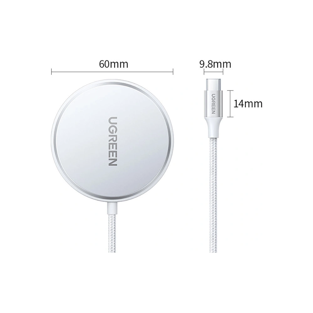 Wholesale UGREEN CD284 Wireless Charger with MagSafe silver - UGR1372SLV - {ean13} - Hurt