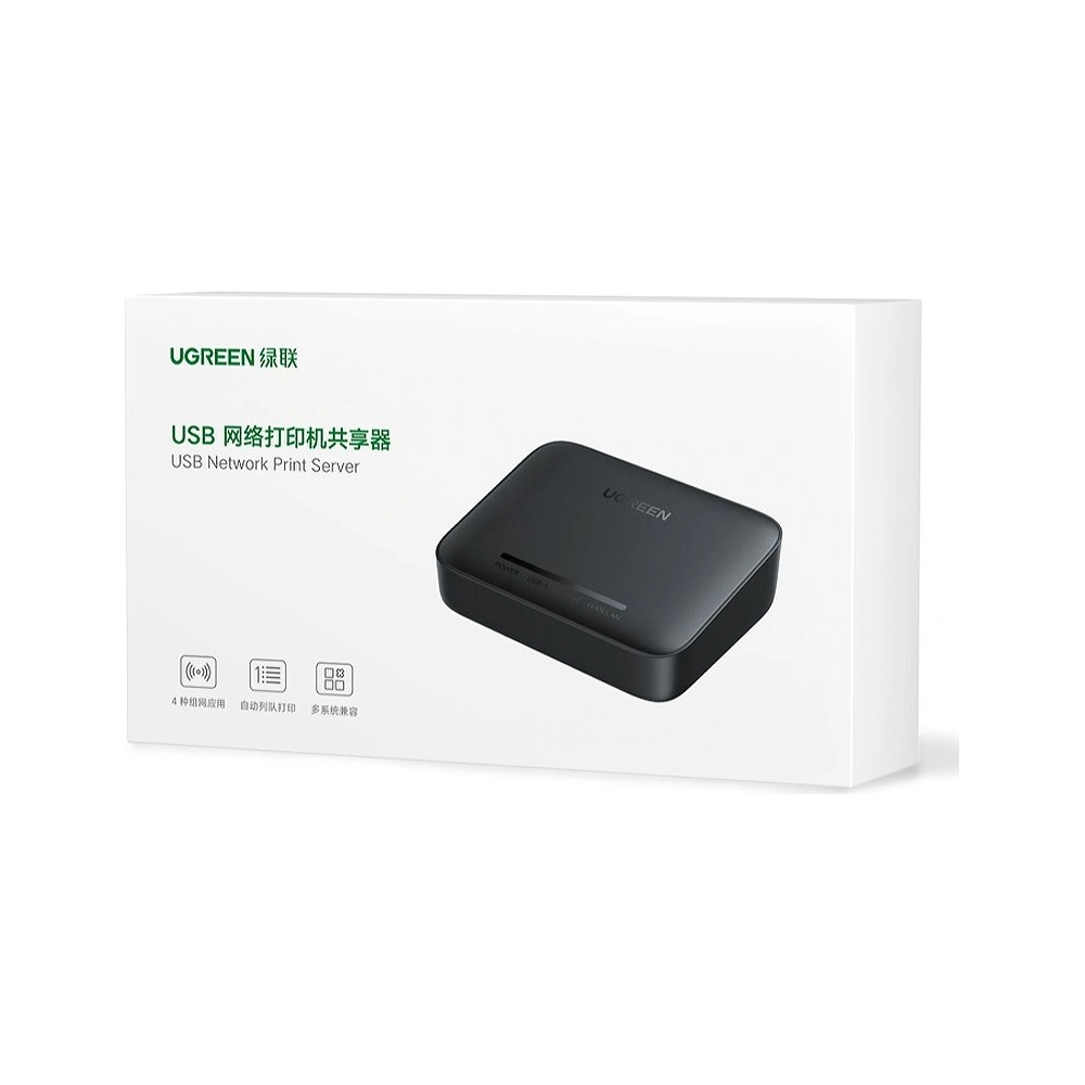 Hurtownia GSM - Externí síťová karta UGREEN CM428 adaptér pro tiskárnu černá - UGR1373BLK - {ean13} - Hurt