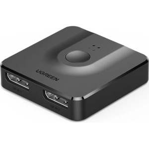 Hurtownia GSM - Rozdzielacz sygnału UGREEN CM430 2x DisplayPort (wejście) do 1x DisplayPort (wyjście) przełącznik 4K/1080p czarny - UGR1374BLK - {ean13} - Hurt