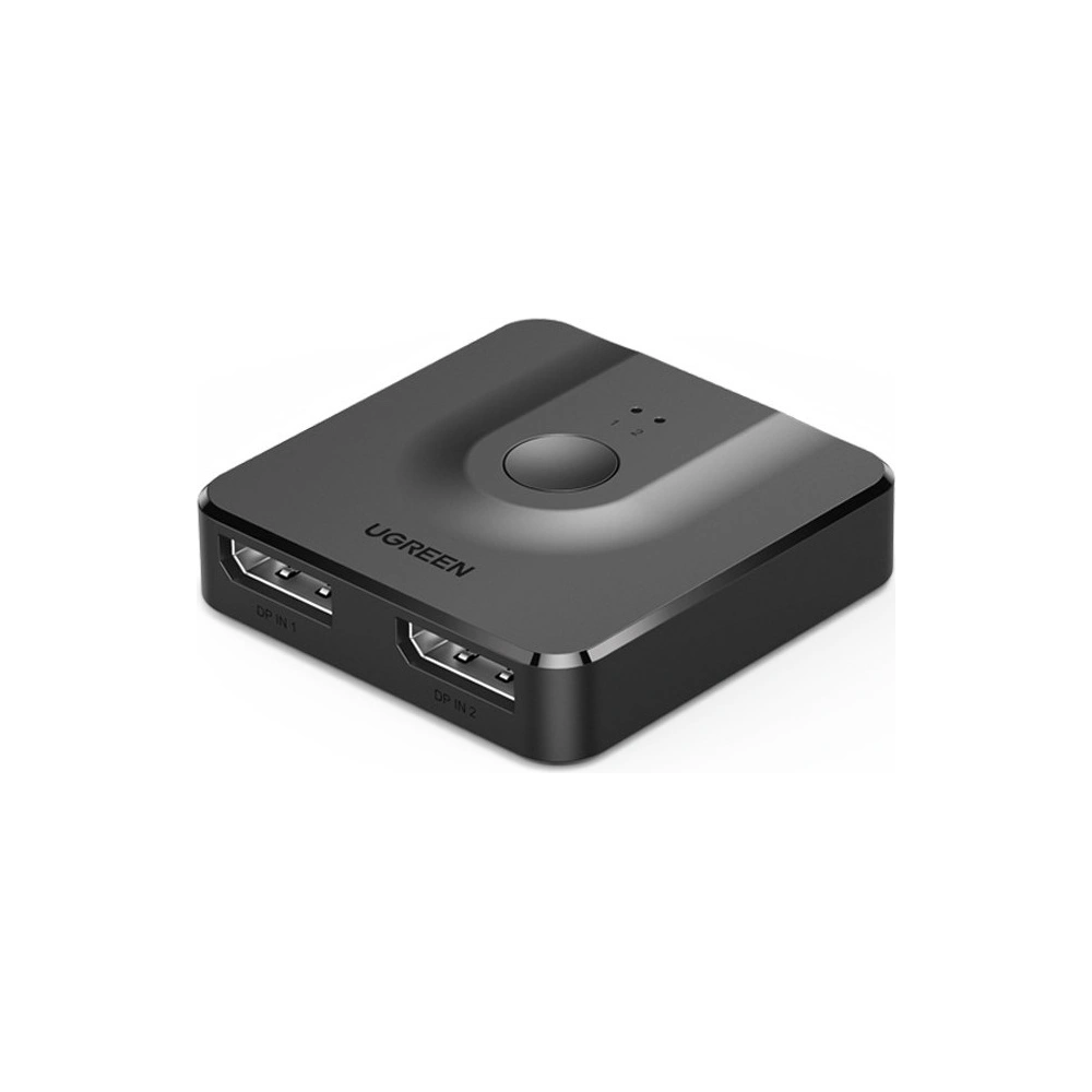 Hurtownia GSM - Rozdělovač signálu UGREEN CM430 2x DisplayPort (vstup) na 1x DisplayPort (výstup) přepínač 4K/1080p černý - UGR1374BLK - {ean13} - Hurt