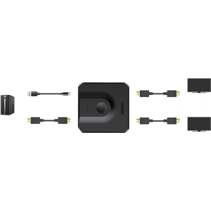Hurtownia GSM - Rozdzielacz sygnału UGREEN CM430 2x DisplayPort (wejście) do 1x DisplayPort (wyjście) przełącznik 4K/1080p czarny - UGR1374BLK - {ean13} - Hurt