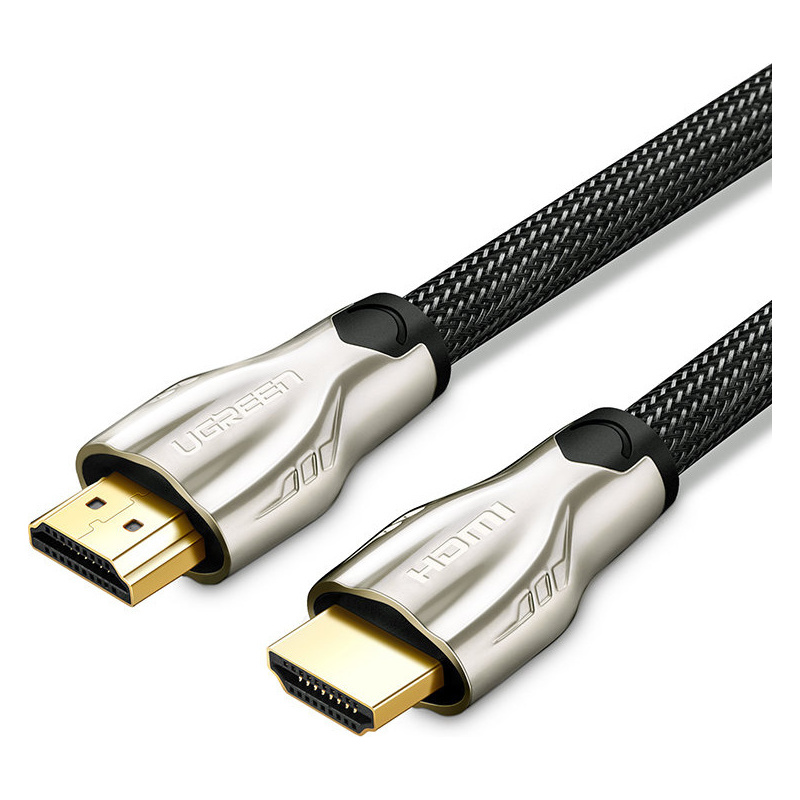 Ugreen Distributor - 6957303891900 - UGR1375GLD - UGREEN HD102 HDMI Cable Metal Connector with Nylon Braid 1.5m Gold - B2B homescreen