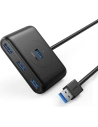 HUB UGREEN CR113 USB - 4 x USB 3.0 25m czarny
