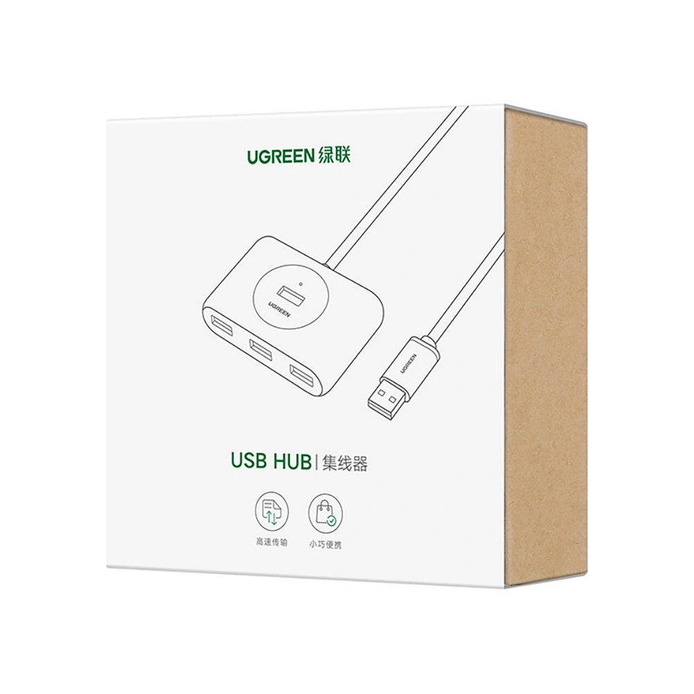 Hurtownia GSM - HUB UGREEN CR113 USB - 4 x USB 3.0 25m czarny - UGR1376BLK - {ean13} - Hurt