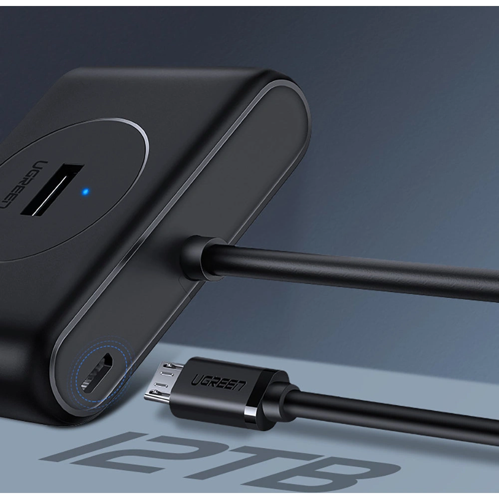 Hurtownia GSM - HUB UGREEN CR113 USB - 4 x USB 3.0 25m černý - UGR1376BLK - {ean13} - Hurt
