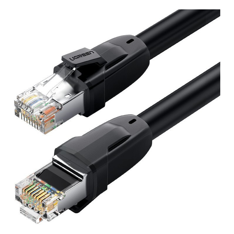 Hurtownia Ugreen - 6957303873289 - UGR1380BLK - Kabel sieciowy UGREEN NW121 Ethernet RJ45 Cat 8 T568B 1.5m czarny - B2B homescreen