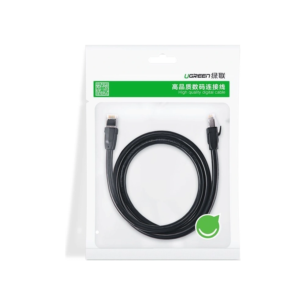 Kabel síťový UGREEN NW121 Ethernet RJ45 Cat 8 T568B 1.5m černý