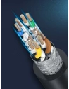Hurtownia GSM - Kabel sieciowy UGREEN NW121 Ethernet RJ45 Cat 8 T568B 1.5m czarny - UGR1380BLK - {ean13} - Hurt