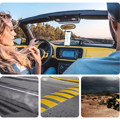 Uchwyt samochodowy UGREEN LP200 grawitacyjny do telefonu na deskę rozdzielczą czarny