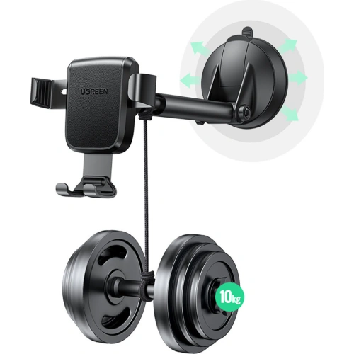 Uchwyt samochodowy UGREEN LP200 grawitacyjny do telefonu na deskę rozdzielczą czarny