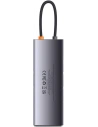 Hurtownia GSM - Hub 8w1 Baseus Metal Gleam Series USB-C - 3x USB 3.0 + 2x HDMI + USB-C PD + microSD/SD - BSU3490 - {ean13} - Hurt