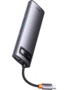 Hurtownia GSM - Hub 8w1 Baseus Metal Gleam Series USB-C - 3x USB 3.0 + 2x HDMI + USB-C PD + microSD/SD - BSU3490 - {ean13} - Hurt