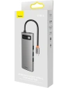 Hurtownia GSM - Hub 8v1 Baseus Metal Gleam Series USB-C - 3x USB 3.0 + 2x HDMI + USB-C PD + microSD/SD - BSU3490 - {ean13} - Hurt