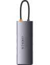 Hurtownia GSM - Hub 8w1 Baseus Metal Gleam Series USB-C - 3x USB 3.0 + 2x HDMI + USB-C PD + Ethernet RJ45 - BSU3491 - {ean13} - Hurt