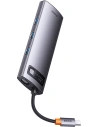 Hurtownia GSM - Hub 8w1 Baseus Metal Gleam Series USB-C - 3x USB 3.0 + 2x HDMI + USB-C PD + Ethernet RJ45 - BSU3491 - {ean13} - Hurt