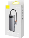 Hurtownia GSM - Hub 8w1 Baseus Metal Gleam Series USB-C - 3x USB 3.0 + 2x HDMI + USB-C PD + Ethernet RJ45 - BSU3491 - {ean13} - Hurt