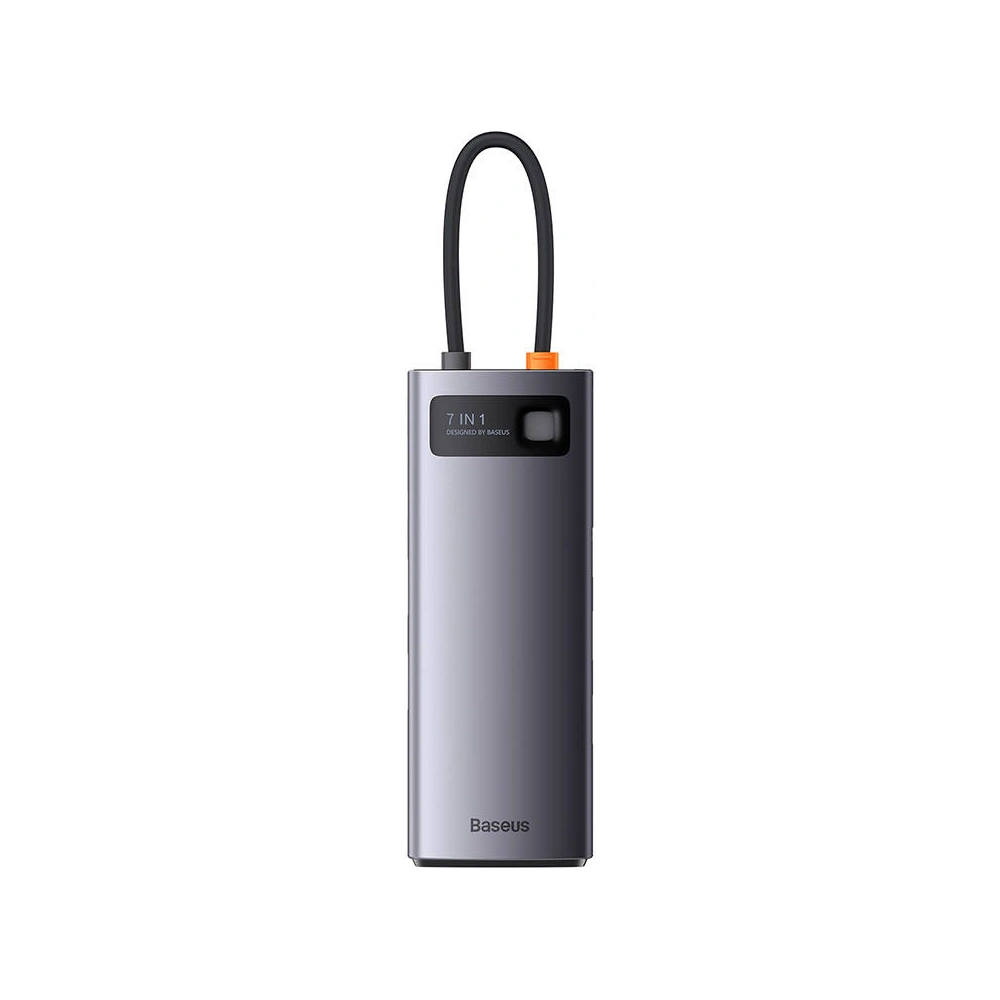 Hurtownia GSM - Hub 7v1 Baseus Metal Gleam Series USB-C - 3x USB 3.0 + HDMI + USB-C PD + VGA + Ethernet RJ45 - BSU3492 - {ean13} - Hurt