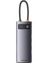 Hub 6v1 Baseus Metal Gleam Series USB-C - 3x USB 3.0 + USB-C PD + microSD/SD