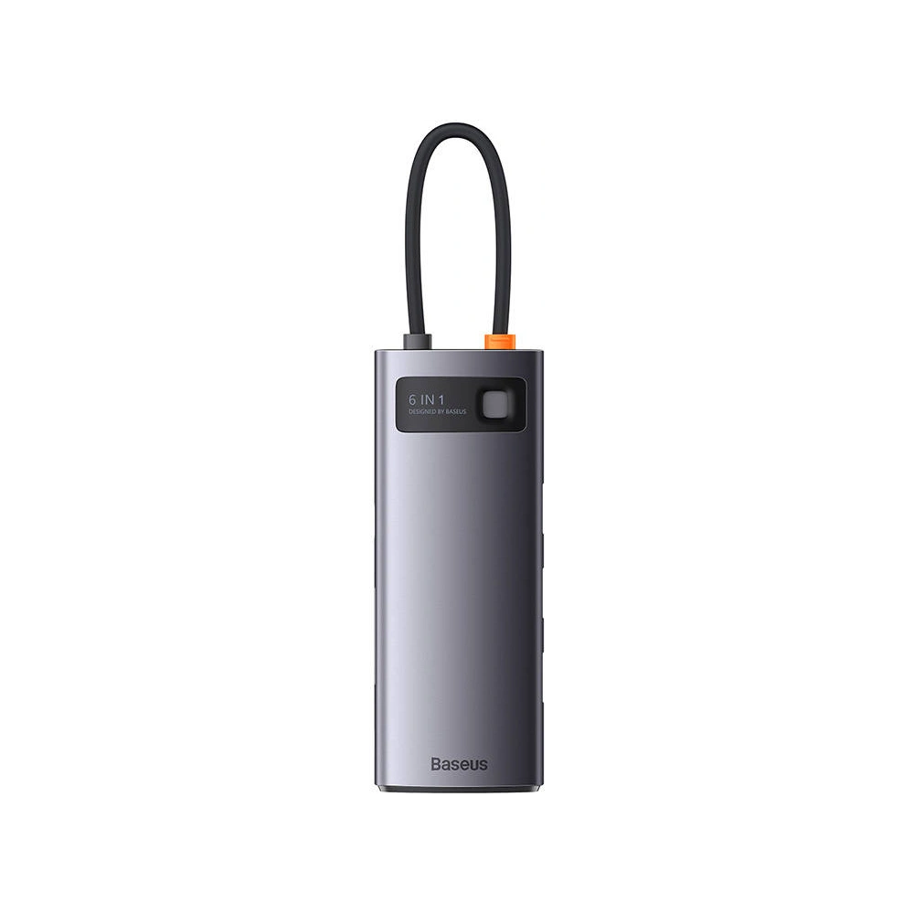 Hurtownia GSM - Hub 6w1 Baseus Metal Gleam Series USB-C - 3x USB 3.0 + USB-C PD + microSD/SD - BSU3493 - {ean13} - Hurt
