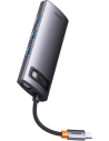 Hurtownia GSM - Hub 6w1 Baseus Metal Gleam Series USB-C - 3x USB 3.0 + USB-C PD + microSD/SD - BSU3493 - {ean13} - Hurt