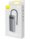 Hurtownia GSM - Hub 6w1 Baseus Metal Gleam Series USB-C - 3x USB 3.0 + USB-C PD + microSD/SD - BSU3493 - {ean13} - Hurt