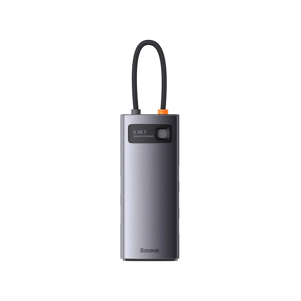 Hurtownia GSM - Hub 6v1 Baseus Metal Gleam Series USB-C - 3x USB 3.0 + 2x HDMI + USB-C PD - BSU3494 - {ean13} - Hurt