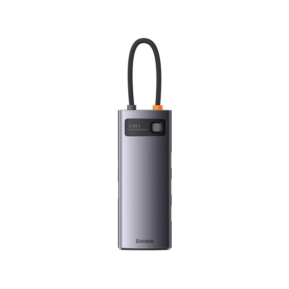 Hurtownia GSM - Hub 6v1 Baseus Metal Gleam Series USB-C - 3x USB 3.0 + HDMI + USB-C PD + VGA - BSU3495 - {ean13} - Hurt