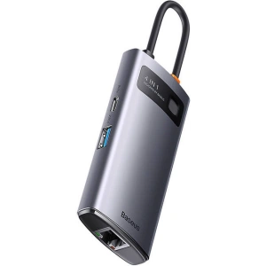 Hub 6w1 Baseus Metal Gleam Series USB-C - 4x USB 3.0
