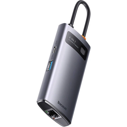 Hub 6w1 Baseus Metal Gleam Series USB-C - 4x USB 3.0