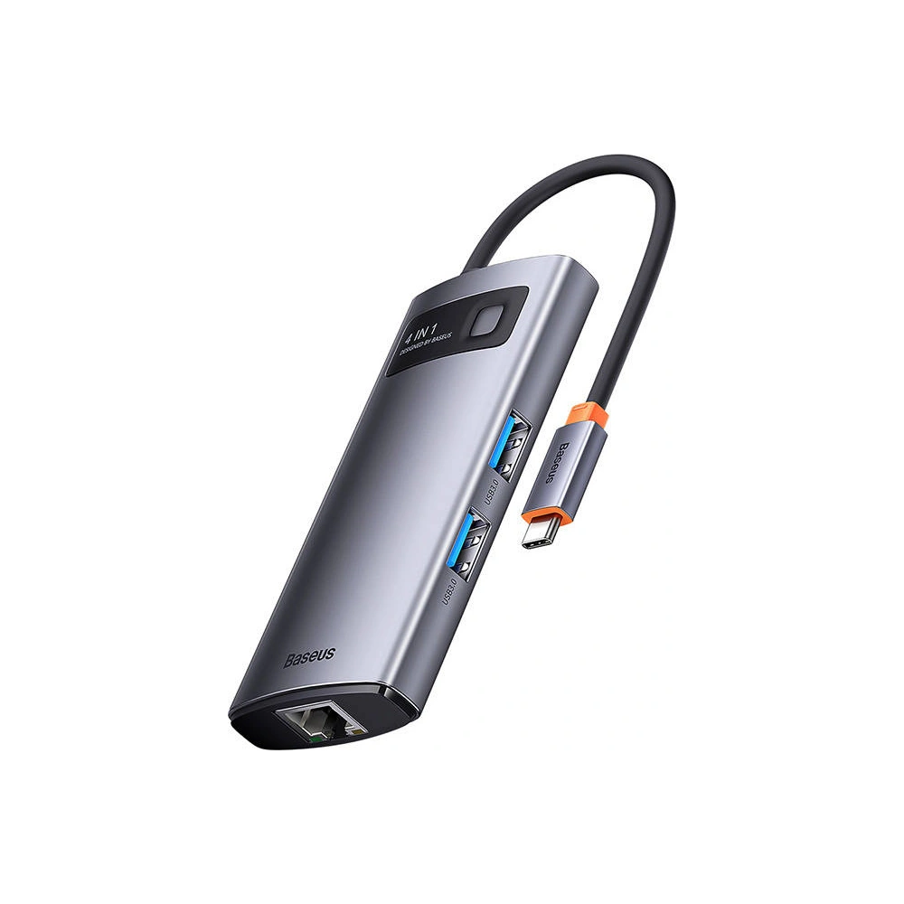 Hurtownia GSM - Hub 6v1 Baseus Metal Gleam Series USB-C - 4x USB 3.0 - BSU3496 - {ean13} - Hurt