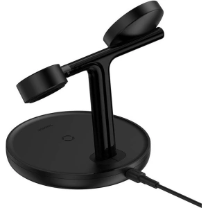 Hurtownia GSM - Ładowarka Indukcyjna Baseus 3w1 15W MagSafe (czarna) - BSU3498BLK - {ean13} - Hurt