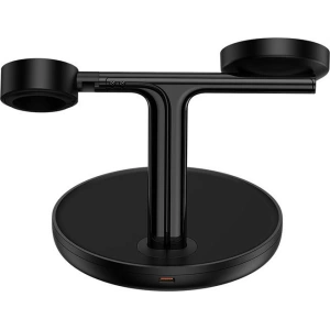 Hurtownia GSM - Ładowarka Indukcyjna Baseus 3w1 15W MagSafe (czarna) - BSU3498BLK - {ean13} - Hurt