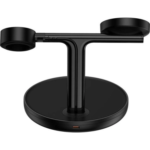 Ładowarka Indukcyjna Baseus 3w1 15W MagSafe (czarna)