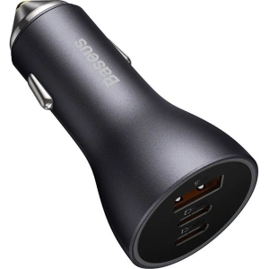 Hurtownia GSM - Auto nabíječka Baseus Golden Contactor Pro, 2x USB-C, 1x USB, 65W (šedá) - BSU3499GRY - {ean13} - Hurt