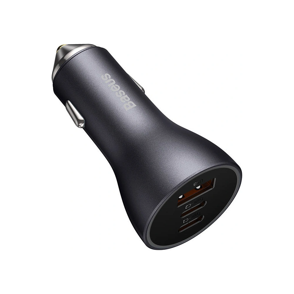 Hurtownia GSM - Auto nabíječka Baseus Golden Contactor Pro, 2x USB-C, 1x USB, 65W (šedá) - BSU3499GRY - {ean13} - Hurt