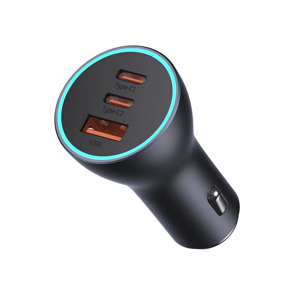 Hurtownia GSM - Auto nabíječka Baseus Golden Contactor Pro, 2x USB-C, 1x USB, 65W (šedá) - BSU3499GRY - {ean13} - Hurt